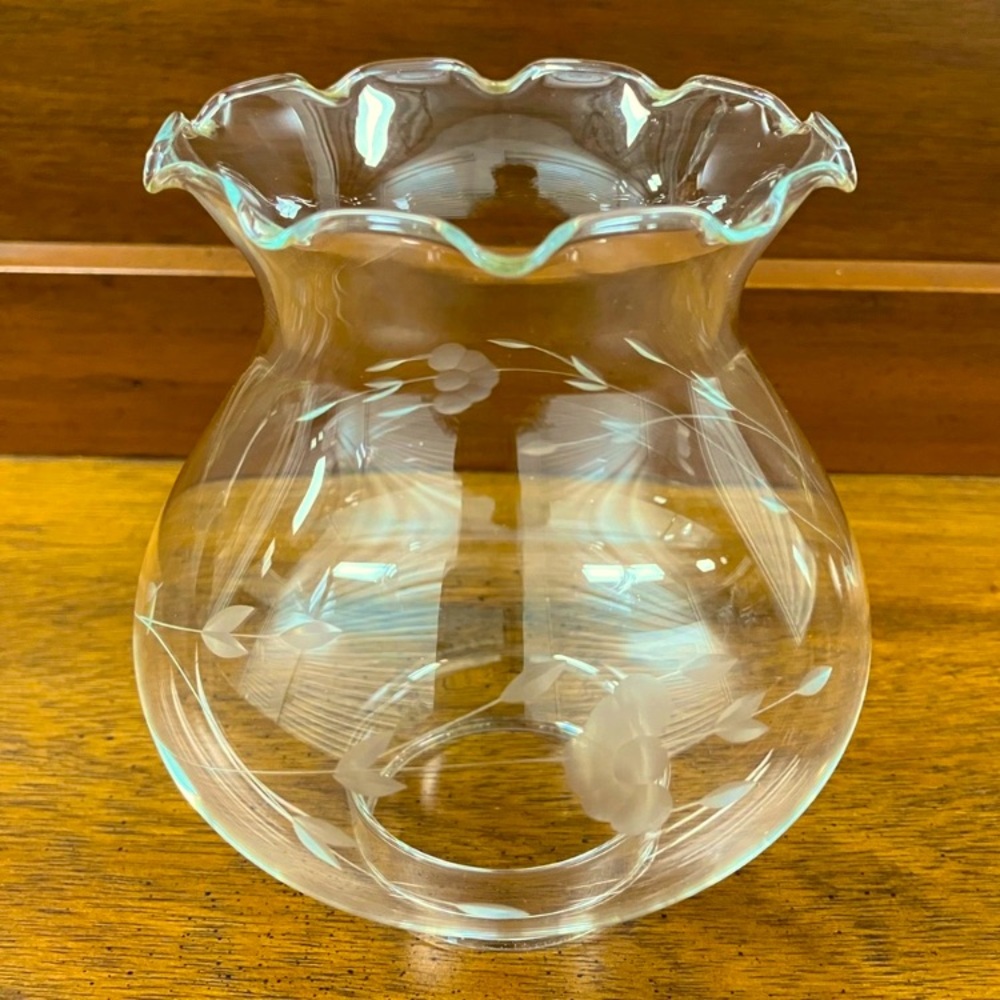 Vintage Princess House Etched Chimney Globe Oil Table Lamp Atte: Replacement!!!!